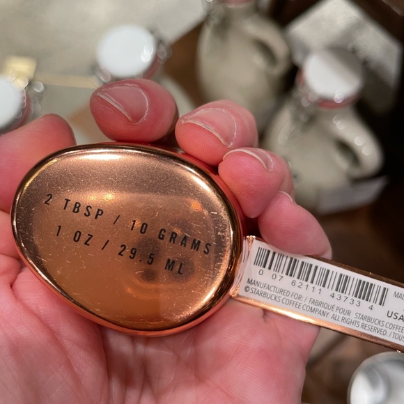 Starbucks Reserve Copper Coffee spoon with clip Hammered Copper coffee scoop - Picture 2 of 5